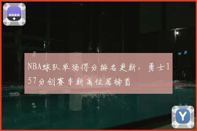NBA球队单场得分排名更新,勇士157分创赛季新高位居榜首